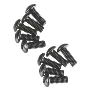Axial Hex Socket ButtonHead Screw M3x8mm Black Oxide (10), AXA114