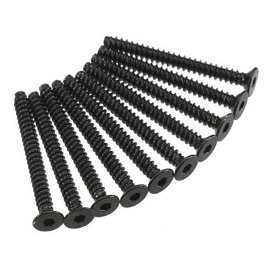 Axial Hex Socket Tap Flat Head Screw M3x30mm Black (10), AXA471