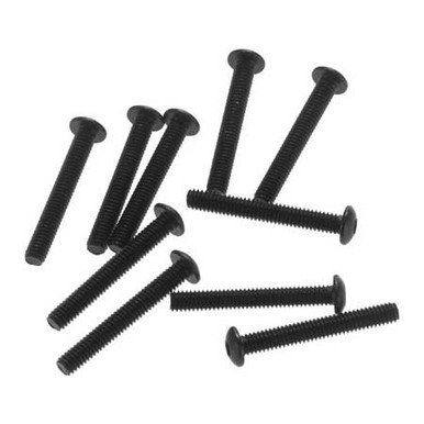 Axial Hex Socket Button Head Screw, M2.6x1mm, Black, 10 Pieces, AX31491, Clearance