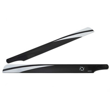 Blade 480mm CF Main Rotor Blades, 2pcs, Fusion 480, Clearance