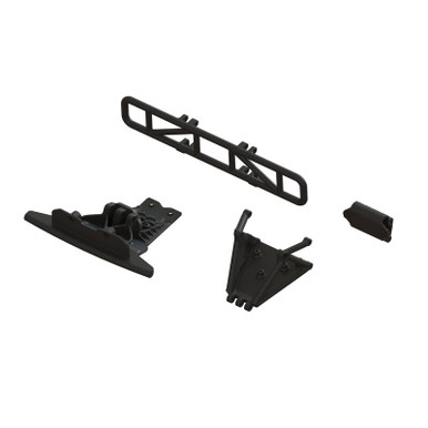 Arrma Lower Skid And Bumper Set, Black, Fury MEGA