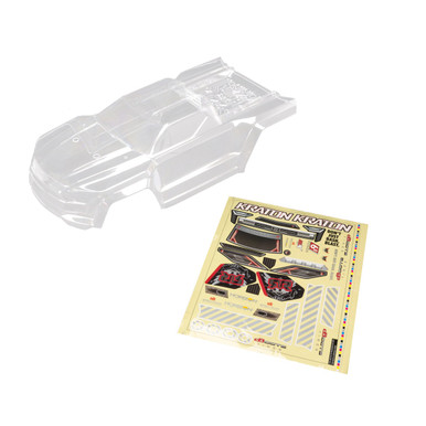 Arrma Kraton 6S BLX Clear Bodyshell (inc. Decals), AR406158