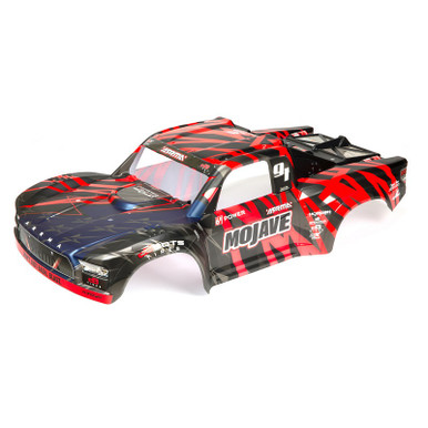 Arrma 6S Finished Body, Black/Red, Mojave, AR411004
