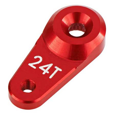 Arrma Servo Horn Metal 24T Aluminum Red, AR340103