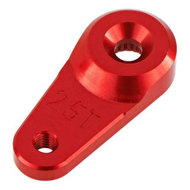 Arrma Servo Horn Metal 25T Aluminum Red, AR340102