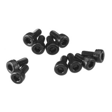 Axial Cap Head Screw, M3x6mm, Black Oxide, 10 Pieces, AXA083