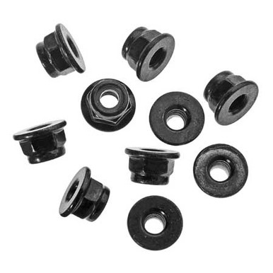 Axial Nylon Locking Hex Nut, M4, Black, 10 Pieces, AXA1045