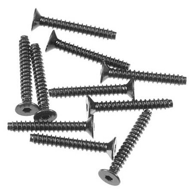 Axial Hex Socket Tapping Flat Head Screw Black M2.6x18mm(10), AXA0416