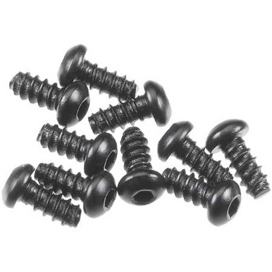 Axial Hex Socket Tapp Button Head Screw M2.6x6mm Black (10), AXA0422