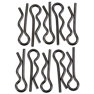 Axial Body Clip, 6mm, Black, 10 Pieces, AXA1059