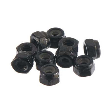 Axial Nylon Locking Nut, 2mm, Black, 10 Pieces, AX31147