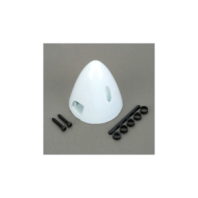 Dubro 2-1/2in Spinner, White, Part 284