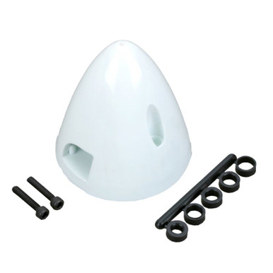 Dubro 2-3/4in Spinner, White, Part 290