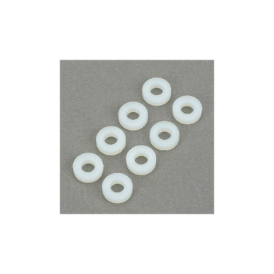 Dubro No. 8 Nylon Flat Washer, 8pcs, Part 637