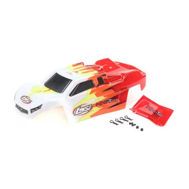 Losi Body, Red and White, Mini T 2.0