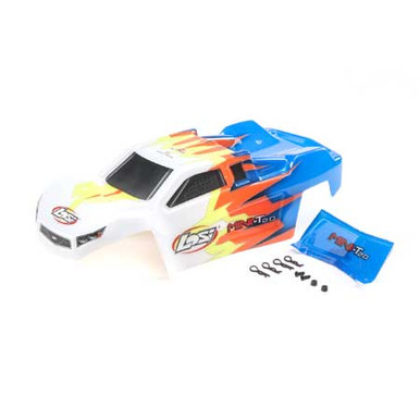 Losi Body, Blue and White, Mini T 2.0