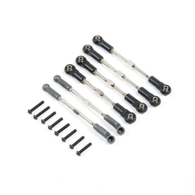 Losi Adjustable Turnbuckle Set, 6pcs, 22S
