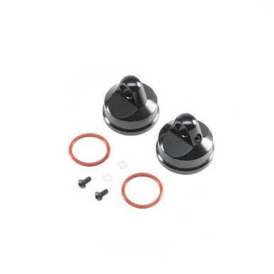 Losi Shock Cap, Aluminum, Black (2)- LST/2, 3XL-E