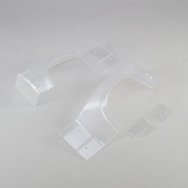 Losi L/R Rear Fender Set, Clear, Super Baja Rey