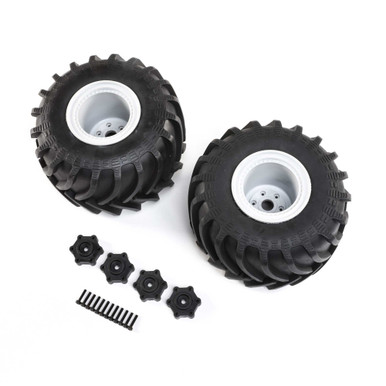 Losi Mounted Monster Truck Tyres, 2pcs, LMT
