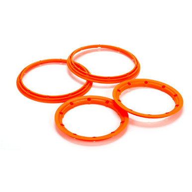 Losi Beadlock Inner and Outer Fluoro Orange , 2pcs, 5T, Clearance