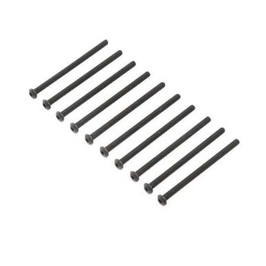 Losi Button Head Screws, Stl, BO, M4 x 65mm (10)