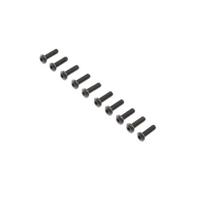 Losi Button Head Screws, Stl, BO, M4 x 14mm (10)