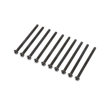 Losi M4x60mm Button Head Screws, 10pcs