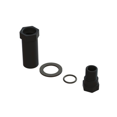 Arrma Black Aluminum Servo Saver Hub Set, AR340187
