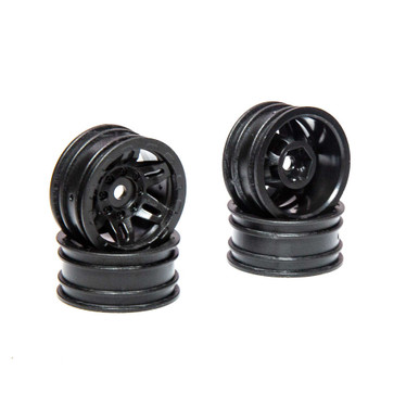 Axial 1.0 Rockster Wheels Black, 4pcs, SCX24