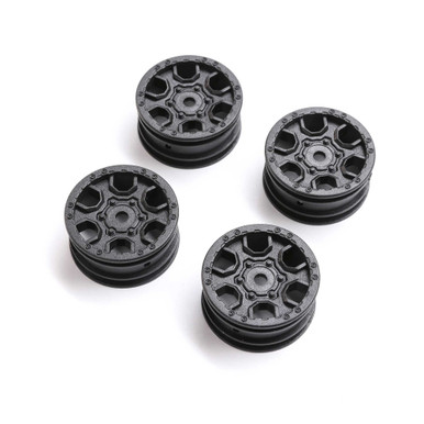 Axial 1.0 Ford Bronco Wheels, Black, 4pcs,, SCX24, Clearance