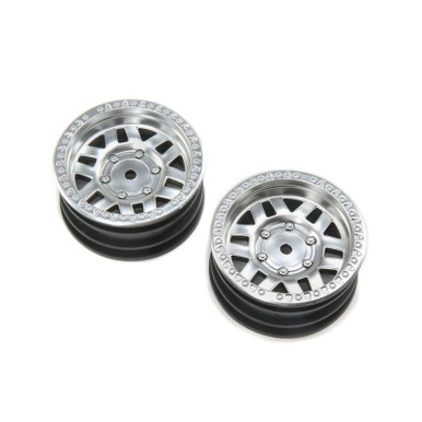Axial 1.9 KMC Machete Wheel - Satin Silver, 2pcs