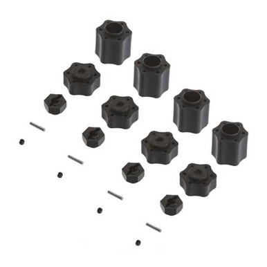 Axial Hex Hub Conversion Set, 12mm, Wraith, 4 Pieces, AX31074