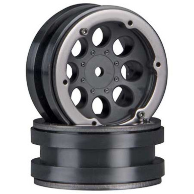 Axial 8-Hole 1.9 Beadlock Wheels, Black, 2 Pieces, AX8087, Clearance