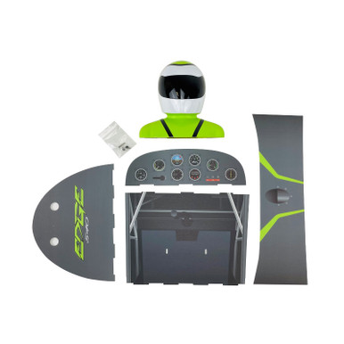 Flex Innovations Pilot and Cockpit Set, Edge 540 120cc, Green