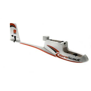 Hobbyzone Fuselage with Elevator and Rudder Servos, AeroScout