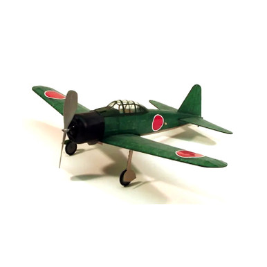 Dumas 212 A6M3 Zero Walnut Scale 17.5inch Rubber Band Powered Plane Kit