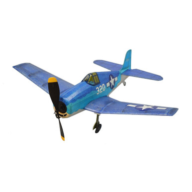 Dumas 237 F6F Hellcat Walnut Scale 18inch Rubber Band Powered Plane Kit