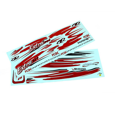 Flex Innovations Decal Set, Red, Extra 300 G2