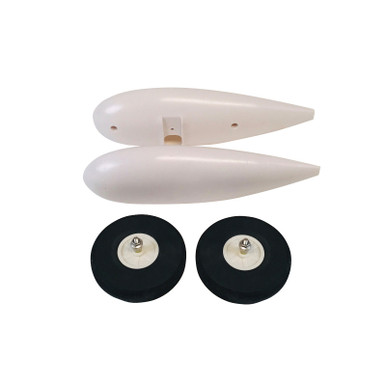 Flex Innovations Mamba 60 Wheel Pant Set with Wheels and Axle