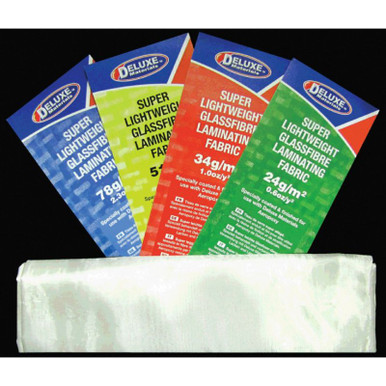 Deluxe Materials Lightweight Fibreglass Cloth, 1.5oz