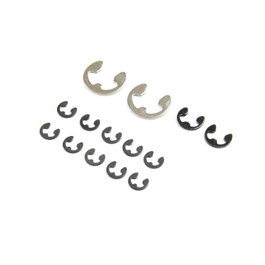 Losi E-Clip and C-Clip Hardware, 20pcs, LMT