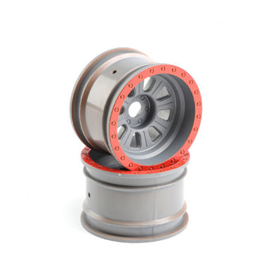 Losi Silver Wheels, 2pcs, Super Rock Rey