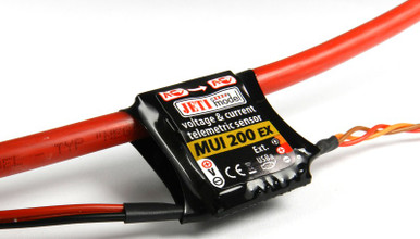 Jeti Model MUI 200 EX Sensor for voltage, current and consumed capacity, JEXMUI200