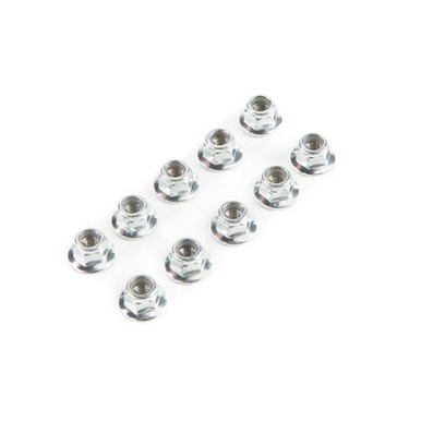 Losi M5x0.8 Serrated Flanged Locknut, 10pcs, DBXL 2.0