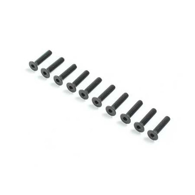 Losi M3 x 14mm Flat Head Screws, 10pcs