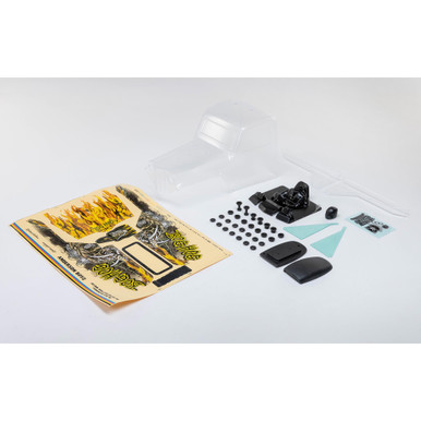 Losi Clear Body and Wing Set, Bog Hog