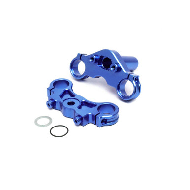 Losi Aluminium Triple Clamp Set, Blue, ProMoto-MX/SM