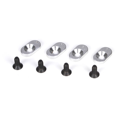 Losi Engine Mount Inserts & Screws, 19.5/58 (4), 5-T
