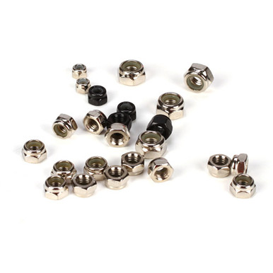 Losi Lock Nut Asst. 3,4,5,6MM (24), 5IVE-T